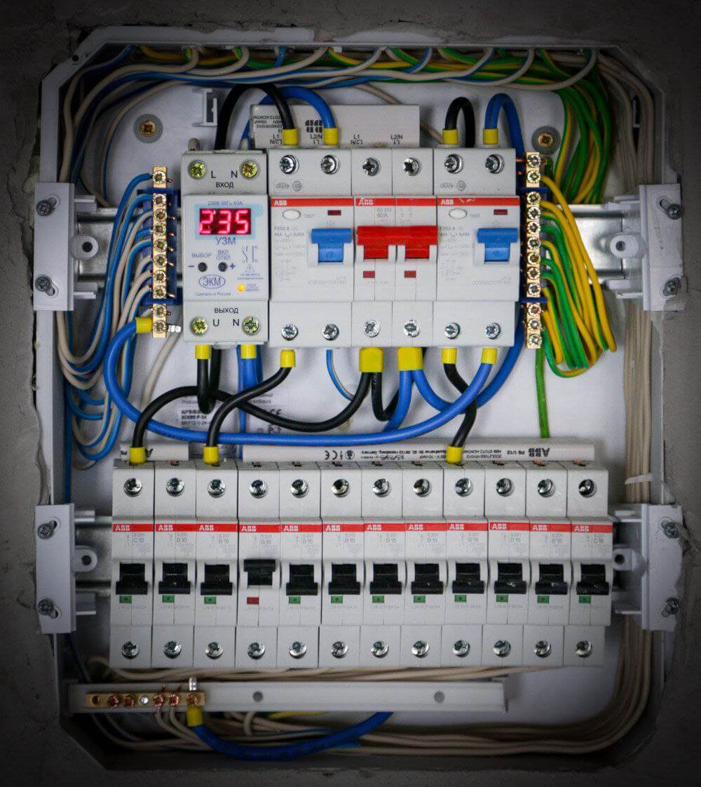 Сборка электрощита ABB в квартире